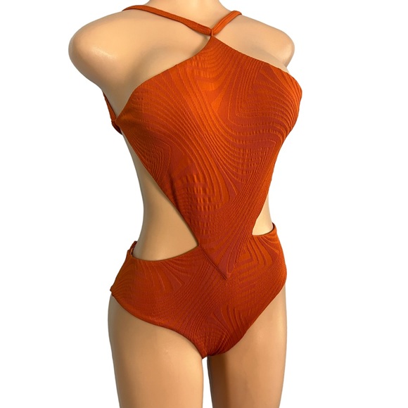 Fella Sabath Cut Out Full Piece Swim Tobacco - Picture 4 of 9